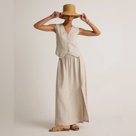 Quince Dresses & Skirts - QUINCE NWT 100% european lInen maxi skirt -flax -medium